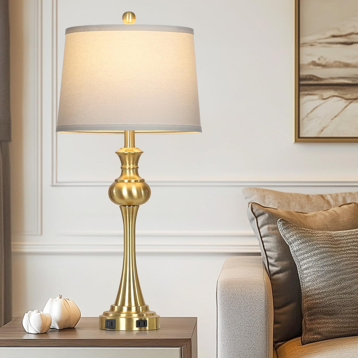 Gold Table Lamps Set of 2 (Gold-set of 2)