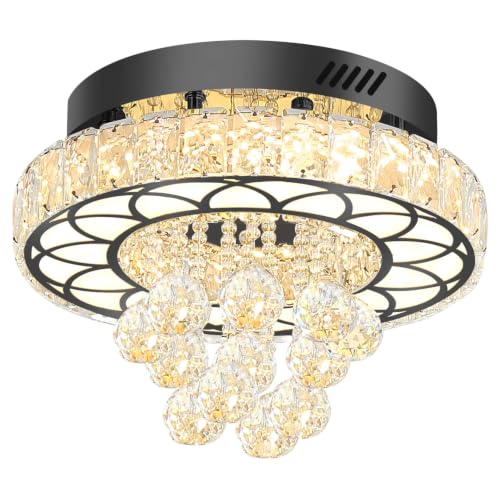 Flush Mount Crystal Chandelier