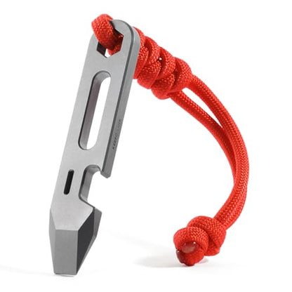 Titanium EDC Pry Bar with Bottle Opener