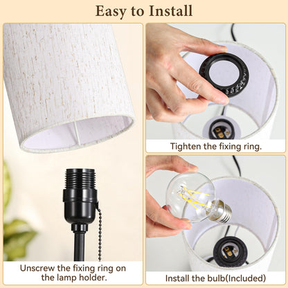 Table Lamp for Bedroom (Black)