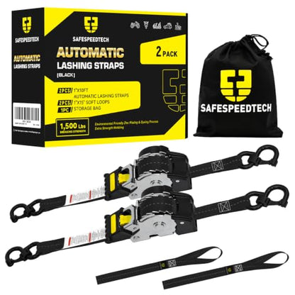 Retractable Straps 1" X10FT with 15" Soft Loops