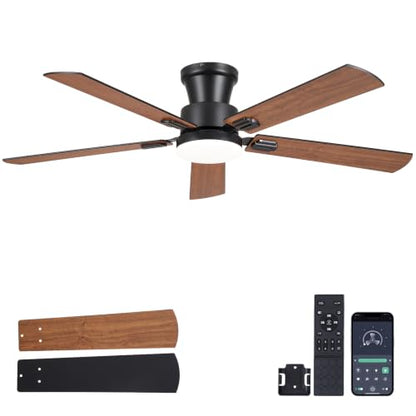 52in Low Profile Ceiling Fans with Lights