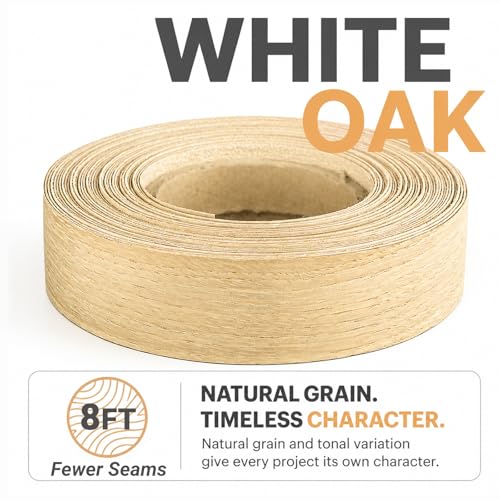 White Oak Edge Banding Veneer Roll (White Oak / 1-1/2 in x 25 ft)