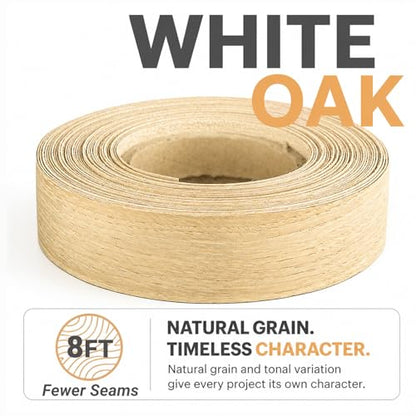 White Oak Edge Banding Veneer Roll (White Oak / 1-1/2 in x 25 ft)