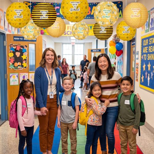 12 Pcs Back to School Classroom Paper Lanterns 8 Inch