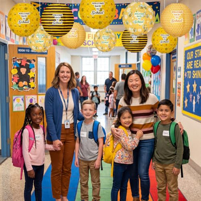 12 Pcs Back to School Classroom Paper Lanterns 8 Inch