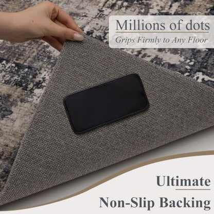 2x3 Entryway Area Rug (Black & Beige / 2' x 3' (Rectangular))