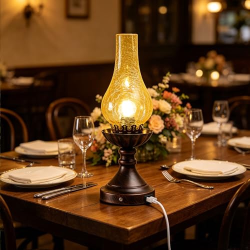Farmhouse Rustic Touch with USB A+C Charging Ports Table Lamps (1-15 IN-USB)