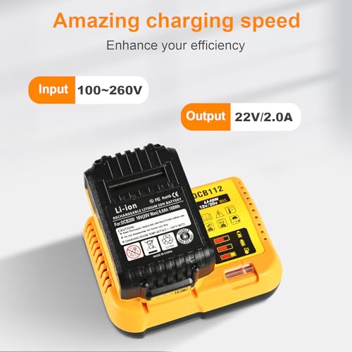 DCB112 Charger Repalcement for Dewalt 12v