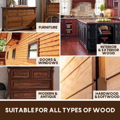 Wood Stain Walnut Wood Stain (Walnut / 17 Fl Oz)