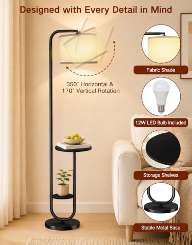 Floor Lamp with Table