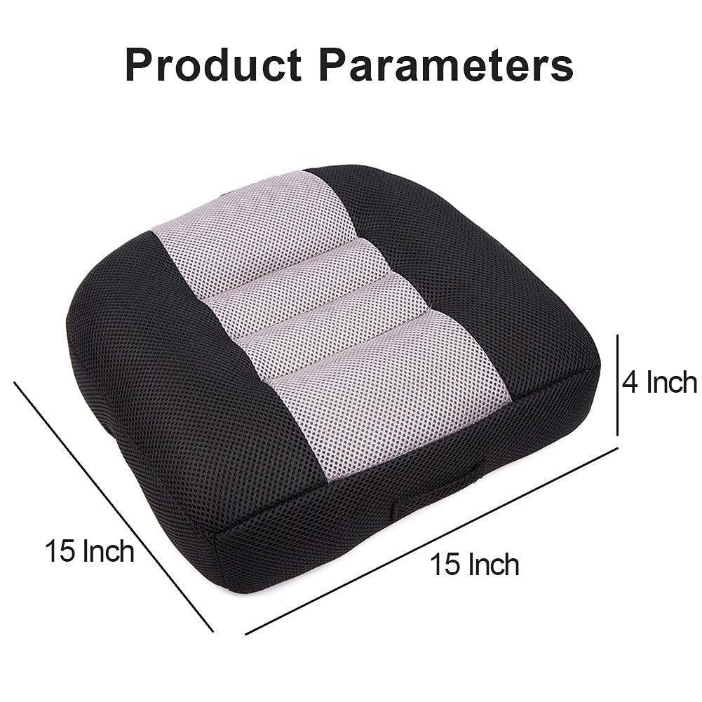 Car Booster Seat Cushion Heightening Height Boost Mat (Black)