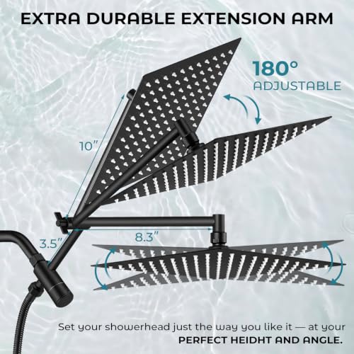 10 Inch Rainfall Shower Head with Handheld Combo
