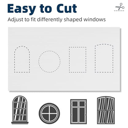 Portable Blackout Curtains 72"×60" (Pure White / 60"W x 72"L (Pack of 1))