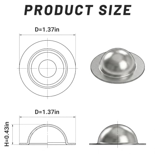 50 Pcs Metal Roof Screw Caps