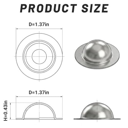 50 Pcs Metal Roof Screw Caps