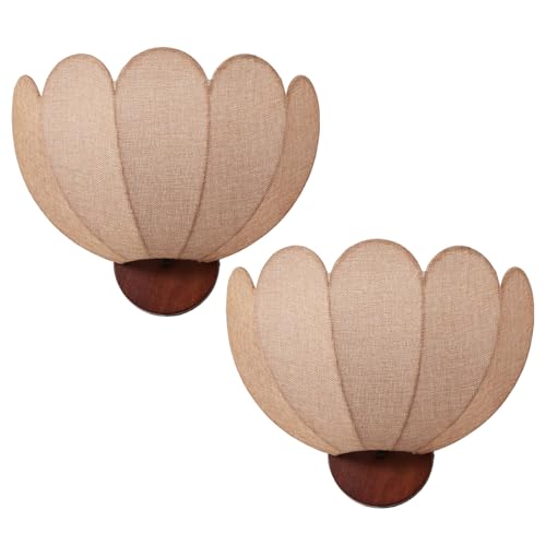White Boho Wall Sconces Set of 2