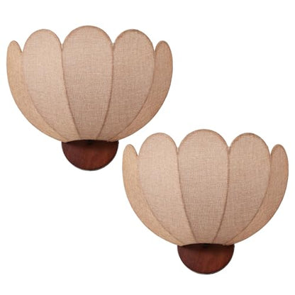 White Boho Wall Sconces Set of 2