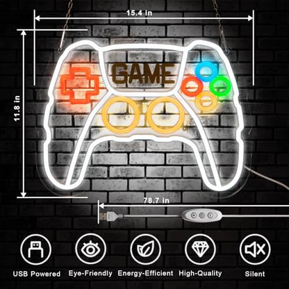 Gamer Neon Sign for Game Room Decor