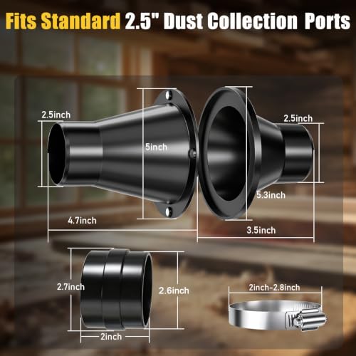 Magnetic Dust Collection Fittings 4" & 2.5"