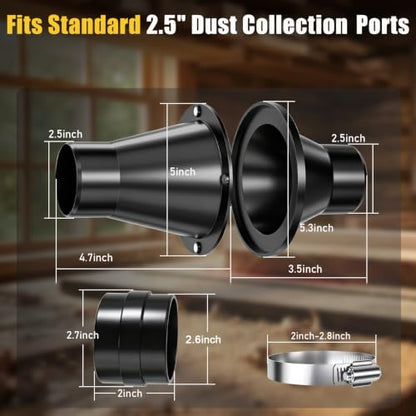 Magnetic Dust Collection Fittings 4" & 2.5"