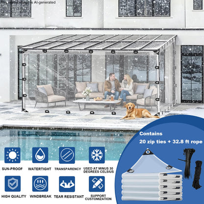 Clear Tarp 8'x12' 8MIL (8 x 12 FT)
