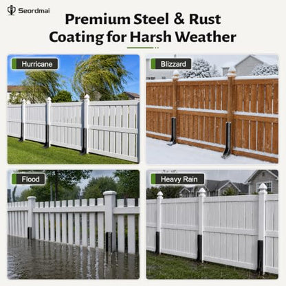 No Dig Heavy Duty Fence Post Repair Kit