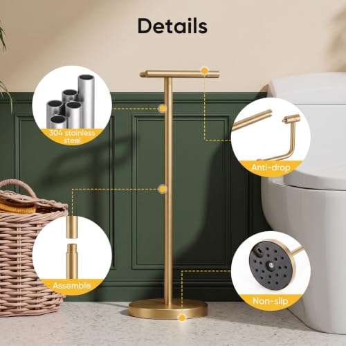 Freestanding Toilet Paper Holder Stand Free Standing