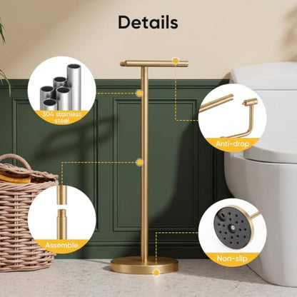 Freestanding Toilet Paper Holder Stand Free Standing