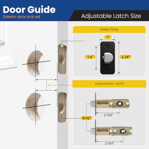 Door Handle with Lock and Key