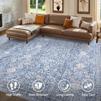 9x12 Area Rugs (Blue / 9' x 12' (Rectangular))