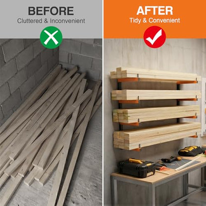 4 Level Lumber Storage Rack