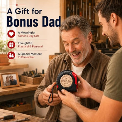 Gifts for Men Personalized Engraved Tape Measure Birthday Fathers Day from Daughter Son Woodworking Carpenter Tool Gifts for Men 7.5m