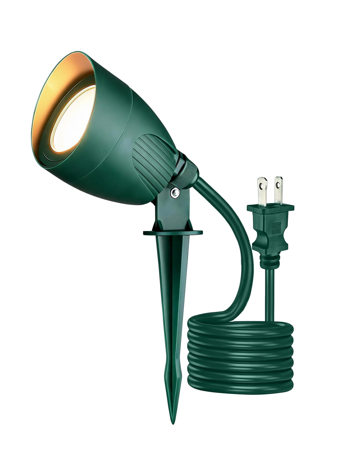 120V Landscape Spotlight (Green-Warm White)