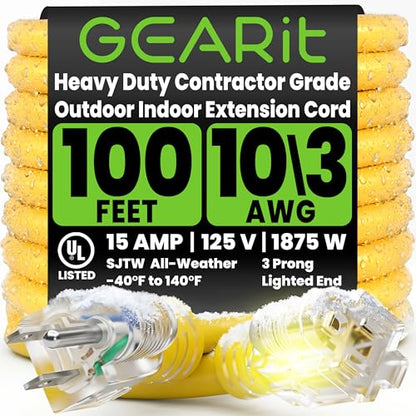 100 ft Heavy Duty Outdoor Extension Cord