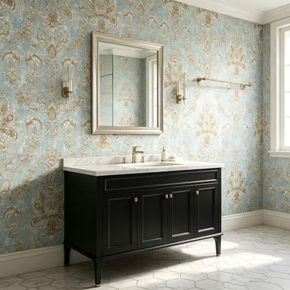 Vintage French Peel and Stick Floral Wallpaper