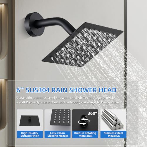 Shower Faucet Set With Handheld Shower Head