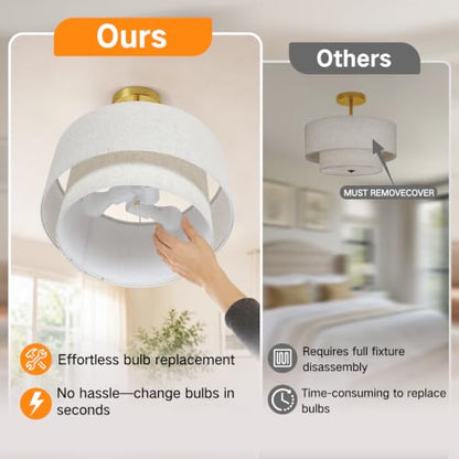 Semi Flush Mount Ceiling Light