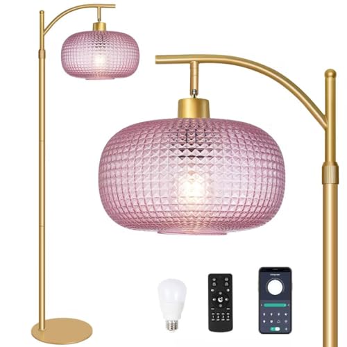 Glass Floor Lamp for Living Room