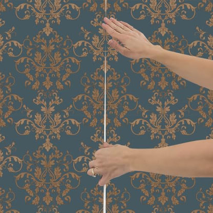 Vintage Damask Peel and Stick Wallpaper