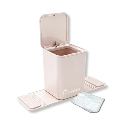 Car Trash Can (Mocha with Lid / Medium)