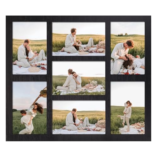 4x6 Picture Frame Collage for Wall Decor (Rustic Black / 13x15in (1Pack))