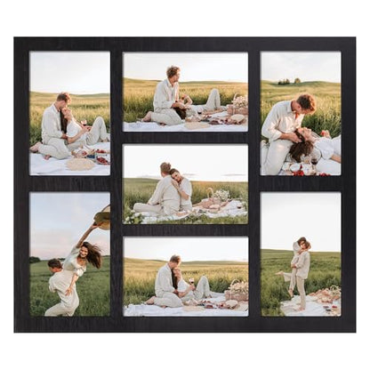 4x6 Picture Frame Collage for Wall Decor (Rustic Black / 13x15in (1Pack))