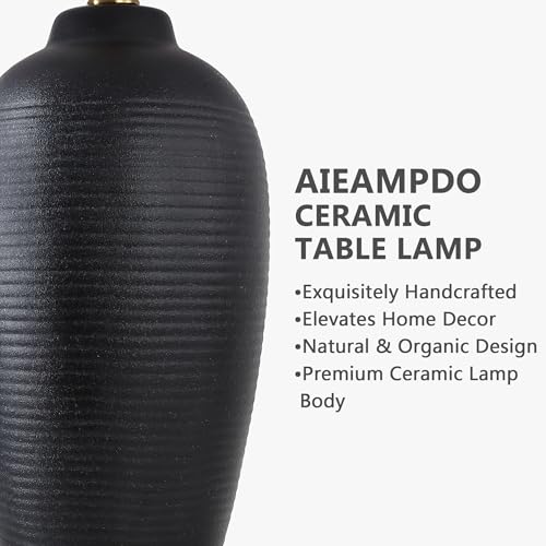 25" Vintage Ceramic Table Lamp