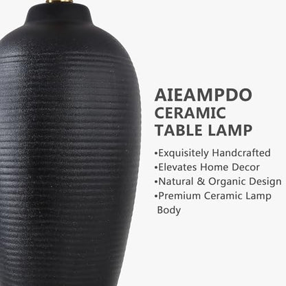 25" Vintage Ceramic Table Lamp