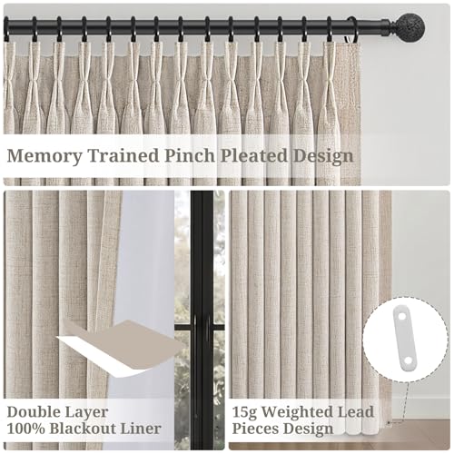 108 Inch Extra Long Blackout Curtains Greyish Brown for Nursery (Greyishbrown / 50"W x 108"L (Pack of 2))