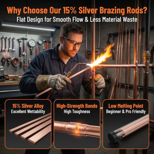 15% Rods 5 Copper Solder for HVAC Refrigeration Repair