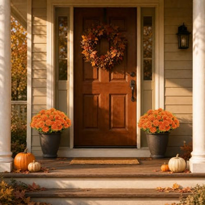 Artificial Mums Flowers for Outdoors