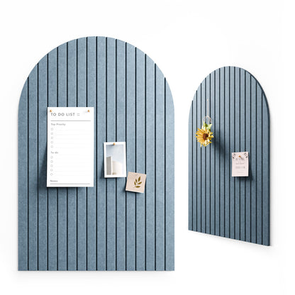 Large Arched Felt Bulletin Board 35.4''×23.6'' (Coastal Haze)