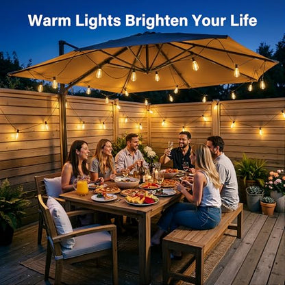 Outdoor String Patio Lights ST38 Edison LED Bulbs
